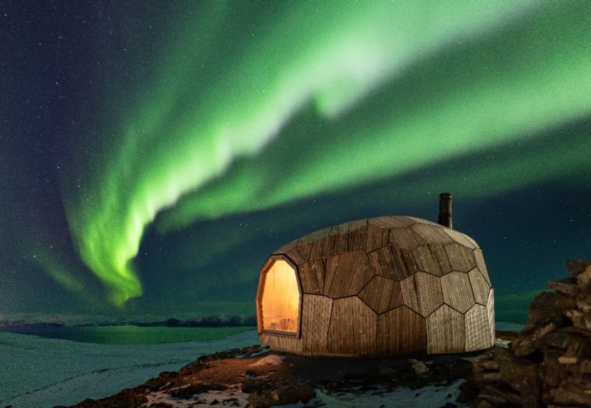 Wanderhutte Am Polarkreis