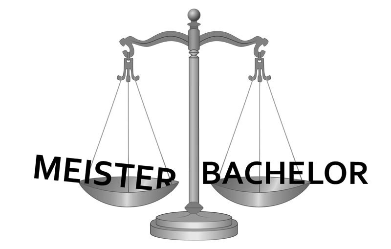 Meister gleich viel wert wie Bachelor