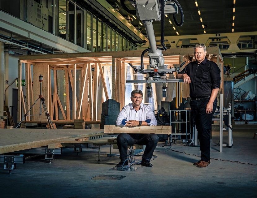 Dfab House Vorfertigung Mit Roboter Von Erne Holzbau